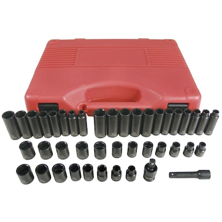 K-Tool International 3/8" Drive Socket Set Black Oxide KTI-37042